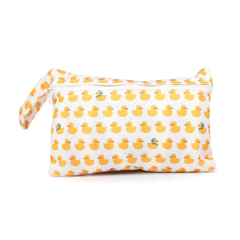 Cartoon printed single zipper small diaper storage bag - Image 3