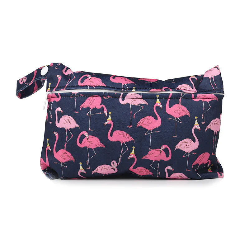 Cartoon printed single zipper small diaper storage bag - Image 4