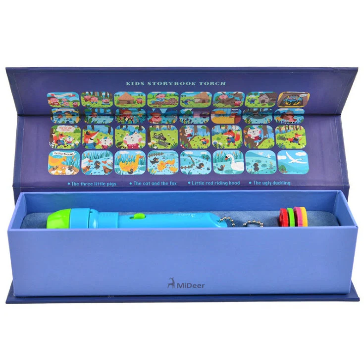 Cartoon Storybook Cards LED Projection Flashlight Interactive Toy Kids Gift - Image 7