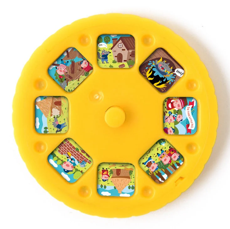 Cartoon Storybook Cards LED Projection Flashlight Interactive Toy Kids Gift - Image 8