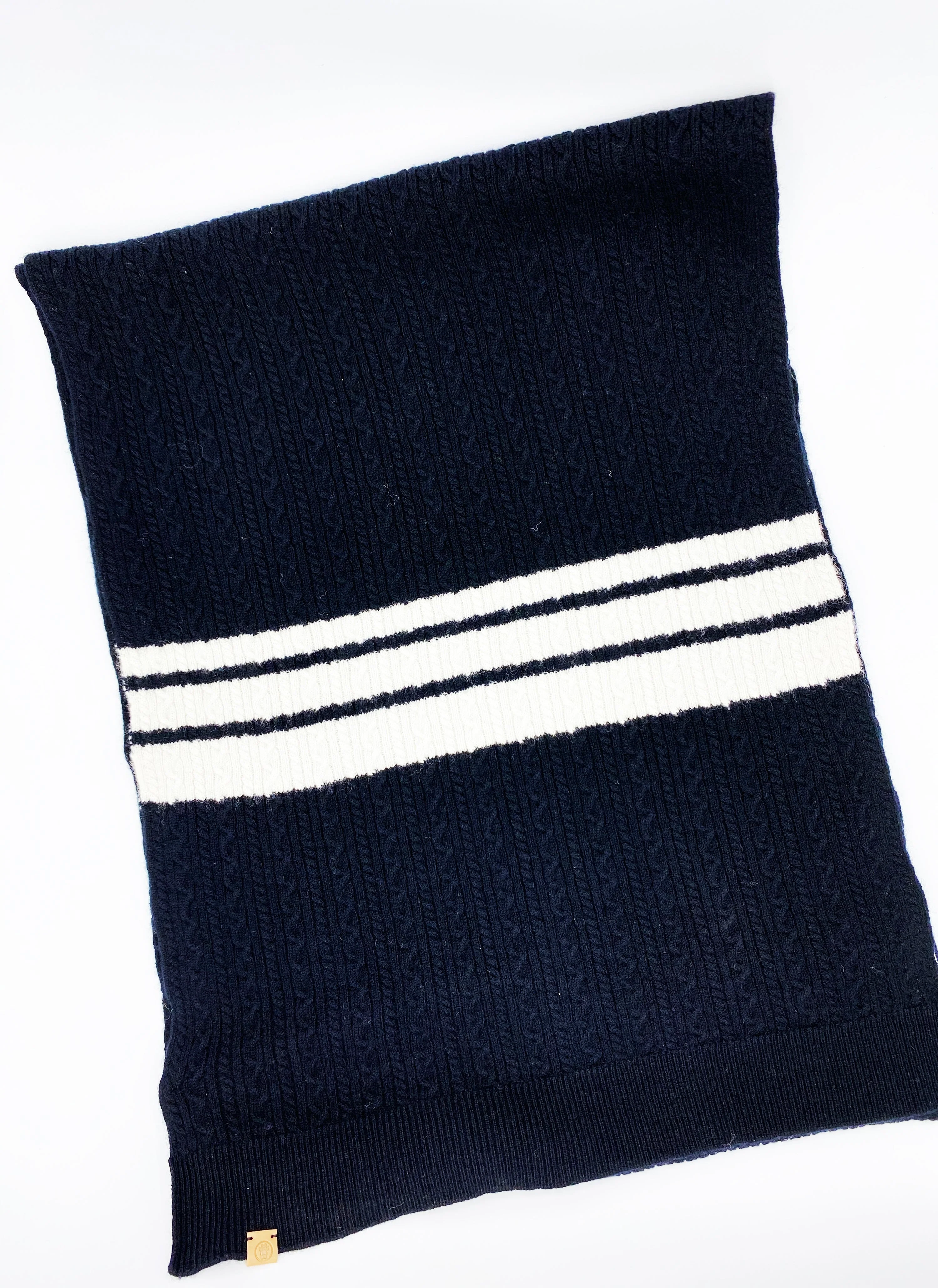 Cashmere Blend Scarf sets for Pets and their humans, Black and White - Image 5