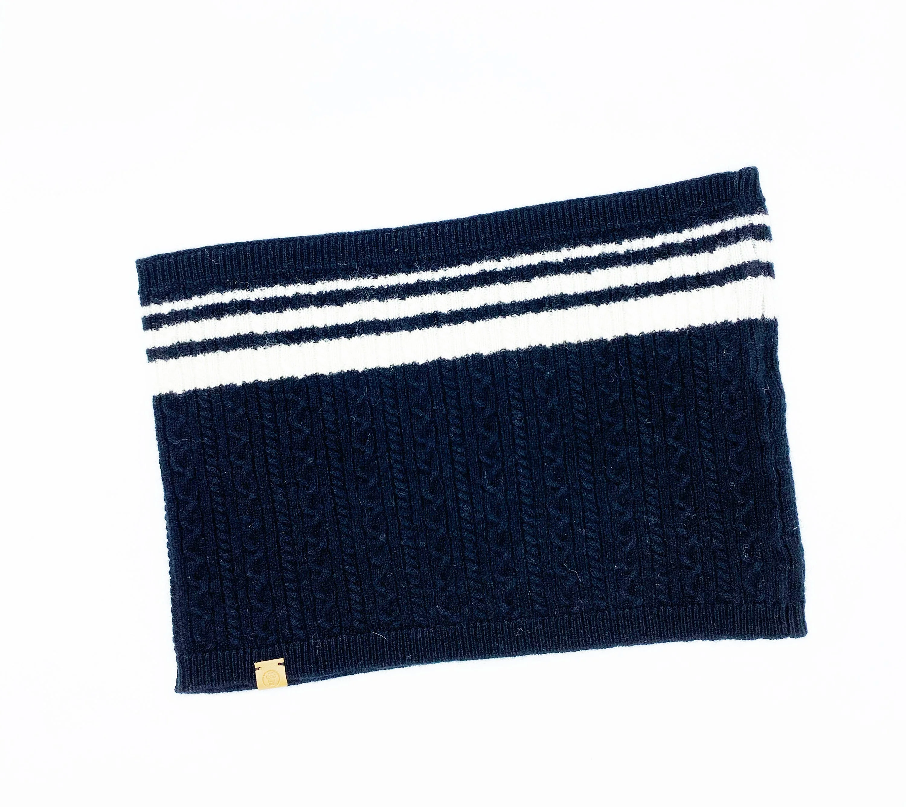 Cashmere Blend Scarf sets for Pets and their humans, Black and White - Image 9