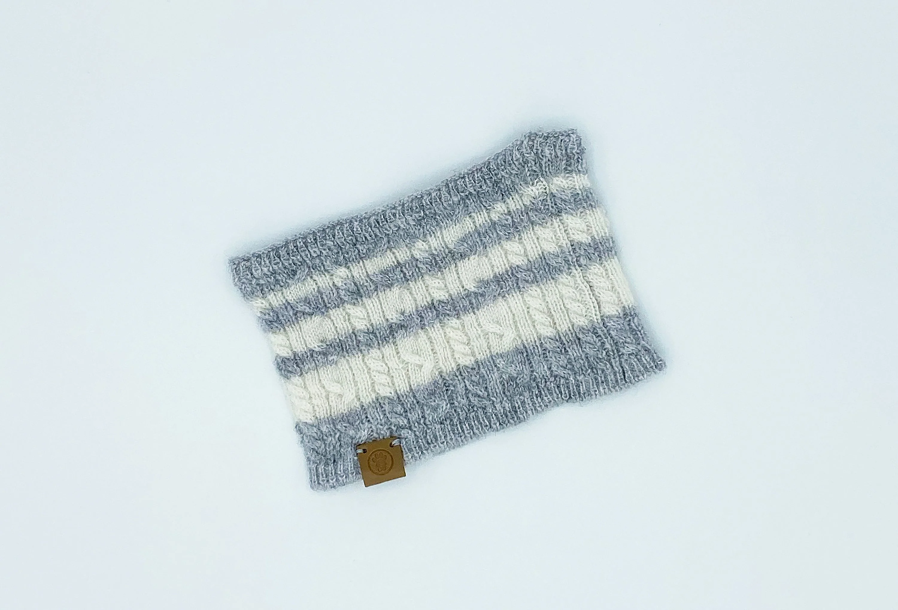 Cashmere Blend Scarf sets for Pets and their humans, Heather Grey - Image 4