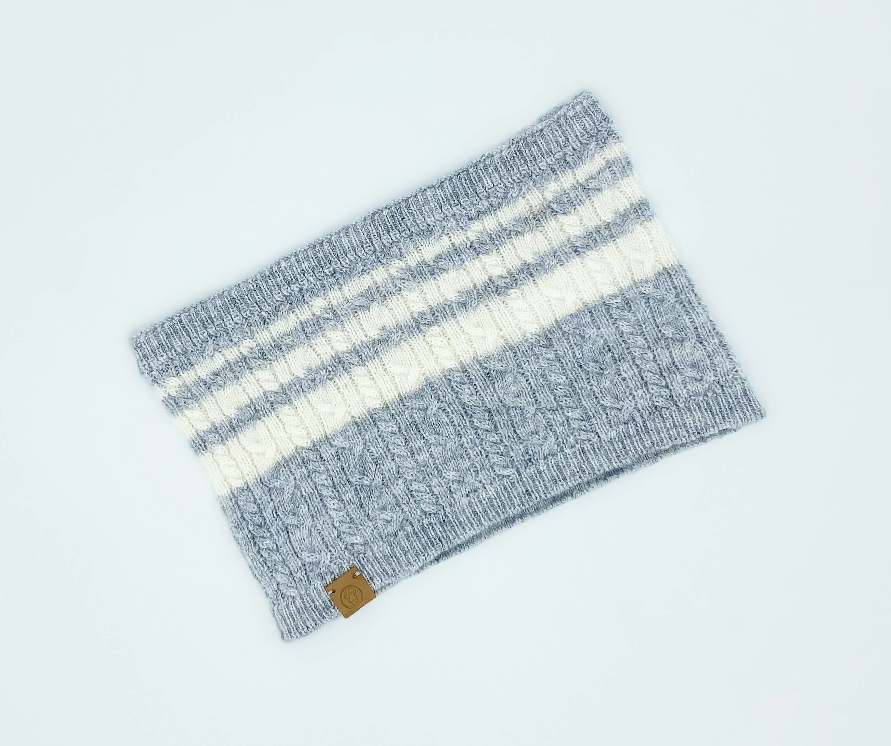 Cashmere Blend Scarf sets for Pets and their humans, Heather Grey - Image 5