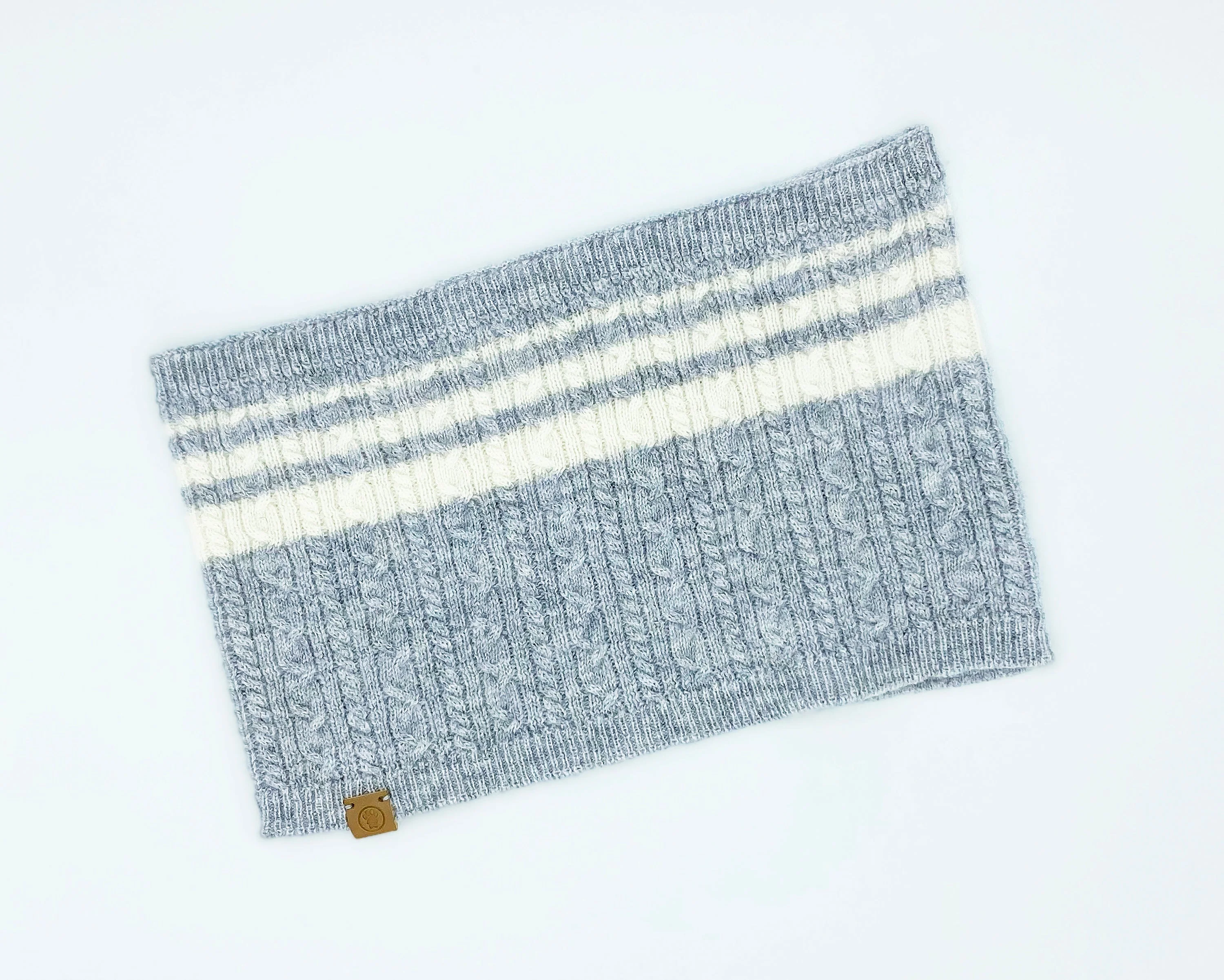 Cashmere Blend Scarf sets for Pets and their humans, Heather Grey - Image 6