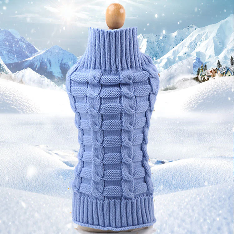 Cashmere Twisted Rope Dog Sweater - Image 6