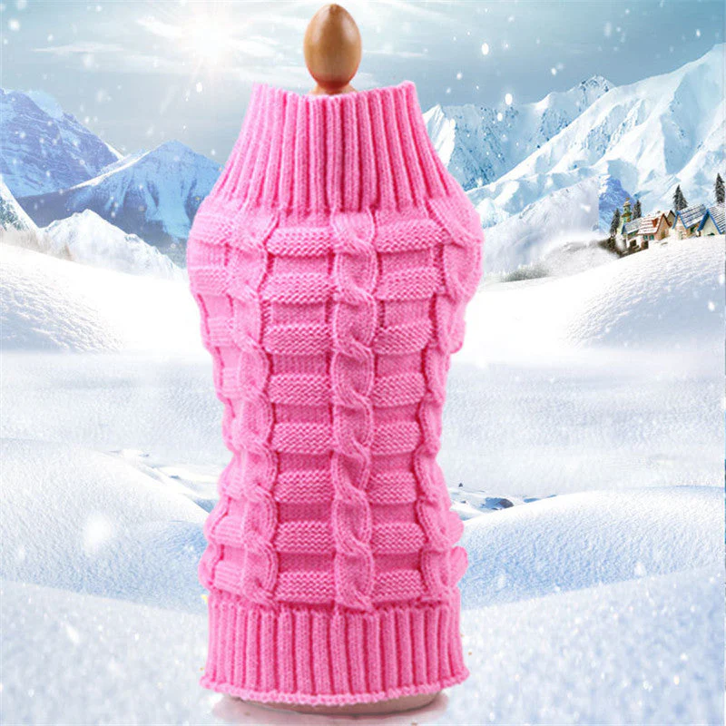 Cashmere Twisted Rope Dog Sweater - Image 7