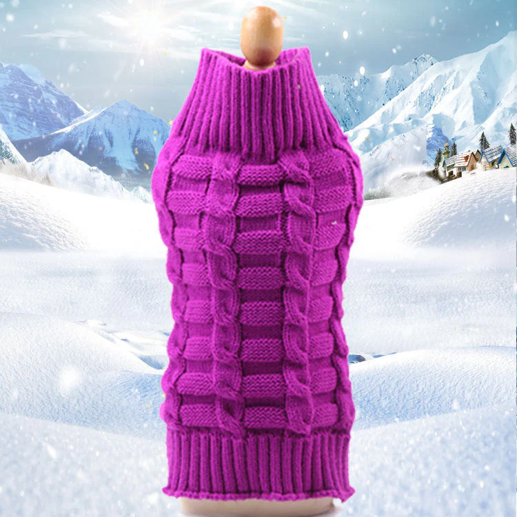Cashmere Twisted Rope Dog Sweater - Image 8