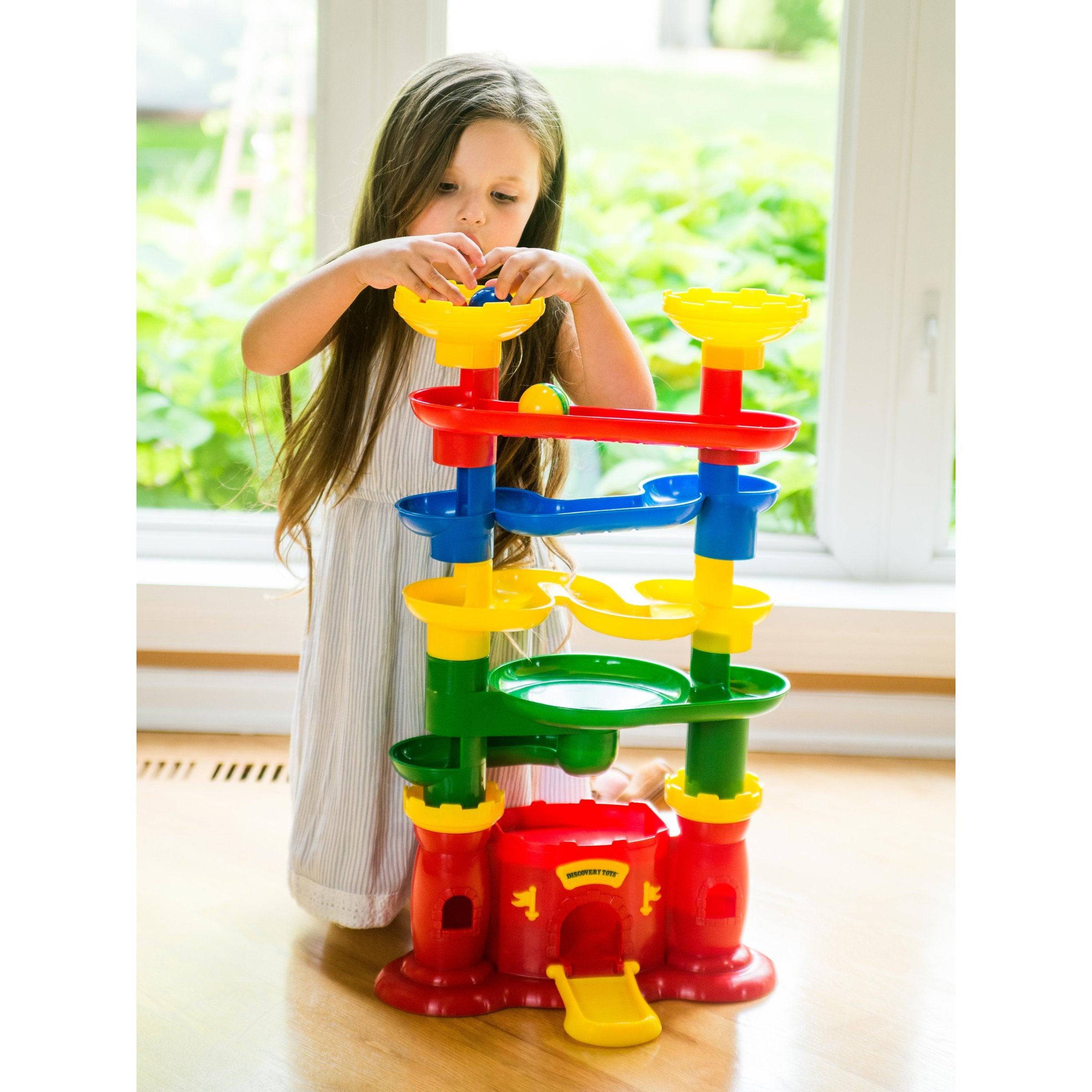 CASTLE MARBLEWORKS Chime Ball Drop Tower Toy - Image 7