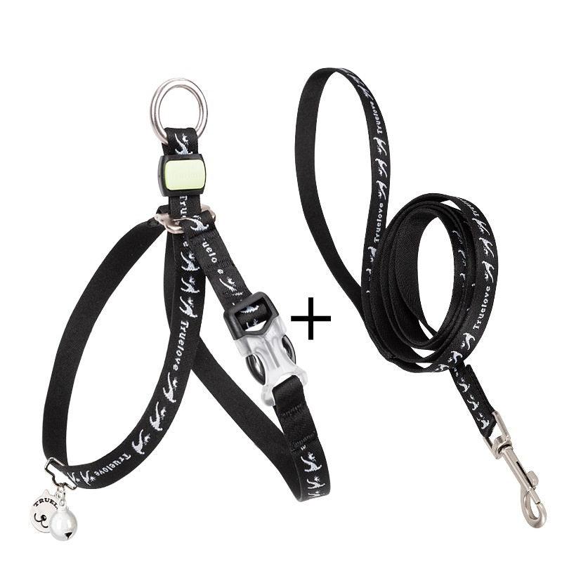 Cat Bell Chest Strap Traction Rope Set - Image 2