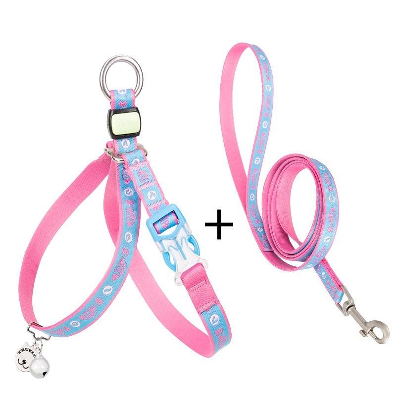 Cat Bell Chest Strap Traction Rope Set - Image 3