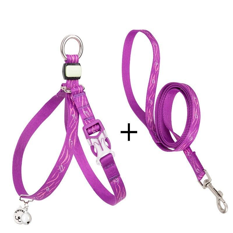 Cat Bell Chest Strap Traction Rope Set - Image 5
