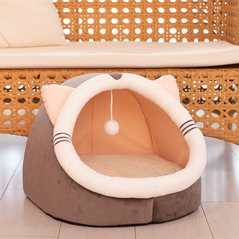 Cat Cave Bed with Non-Slip Bottom - Image 3