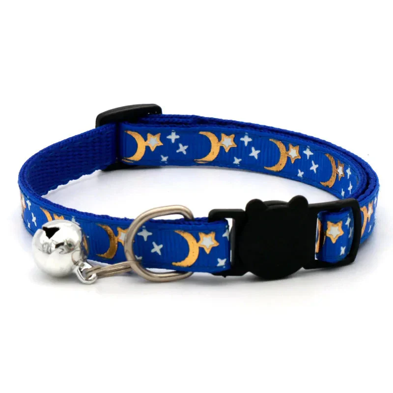 Cat Collar with Bell – Adjustable Star & Moon Pet Necklace - Image 6