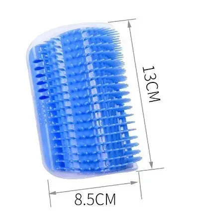 Cat Corner Brush Comb Massager with Catnip – Self-Grooming Wall Arch Scratcher & Hair Removal Tool for Cats - Image 12