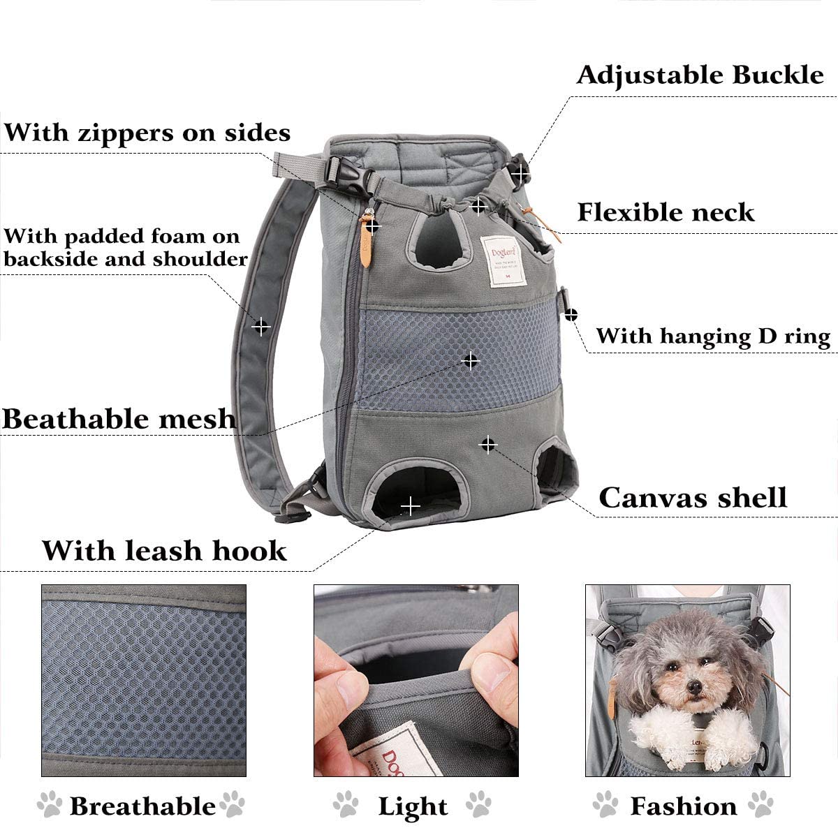 Cat Dog Carrier Front Backpack - Image 6