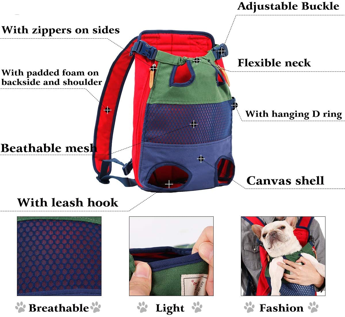 Cat Dog Carrier Front Backpack - Image 8