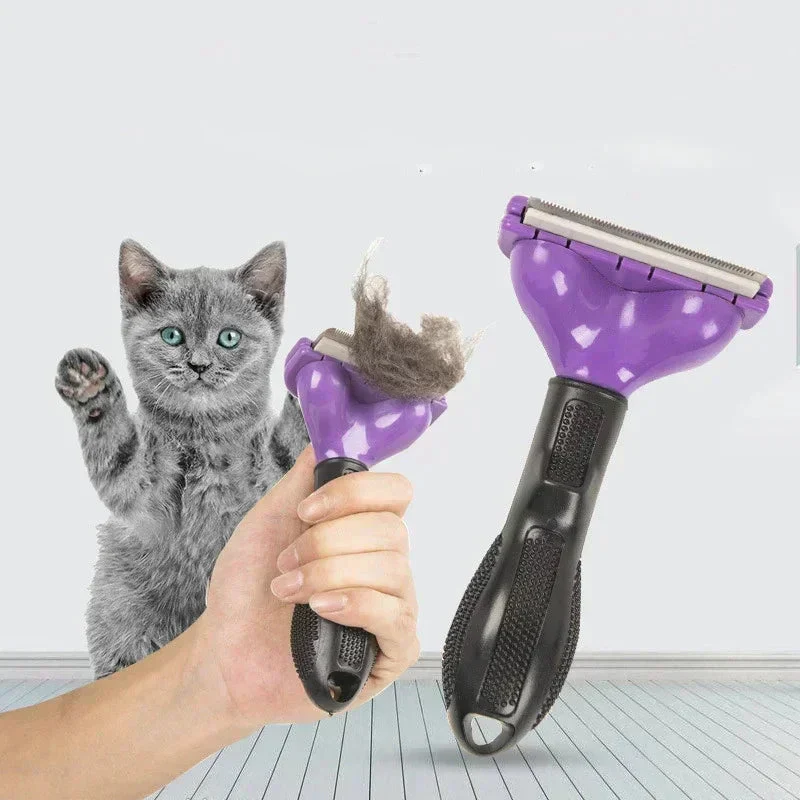 Cat & Dog Hair Removal Comb – Professional Grooming Brush for Shedding Control, Massage & Cleaning | Stainless Steel Deshedding Tool - Image 5