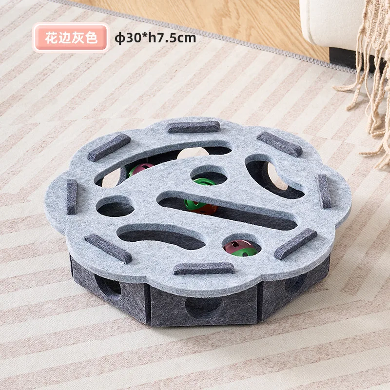 Cat Fun Box – Interactive Puzzle Toy for Indoor Cats, Scratching & Digging Activity Box with Bell Balls - Image 13