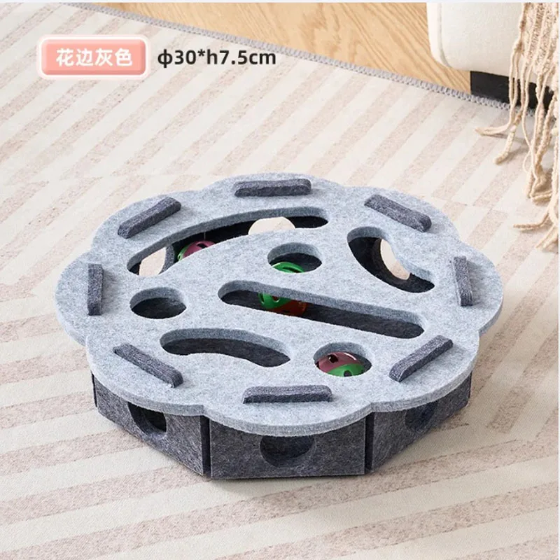 Cat Fun Box – Interactive Puzzle Toy for Indoor Cats, Scratching & Digging Activity Box with Bell Balls - Image 15