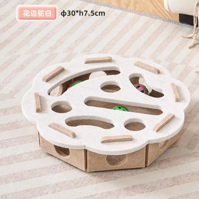 Cat Fun Box – Interactive Puzzle Toy for Indoor Cats, Scratching & Digging Activity Box with Bell Balls - Image 8