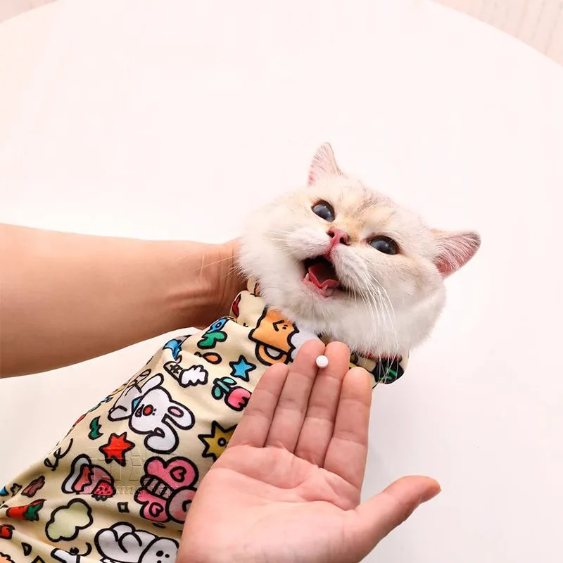 Cat Grooming Wrap - Anti-Bite, Anti-Scratch Swaddle for Medicine & Nail Clipping - Image 3