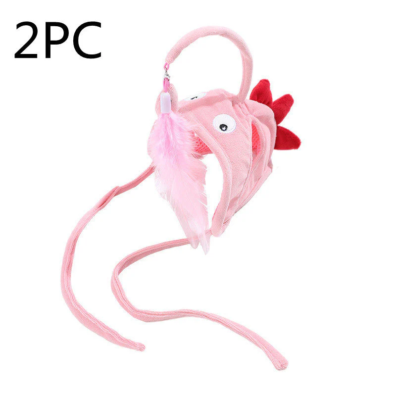 Cat Head Wearing Feather Stick - Image 21