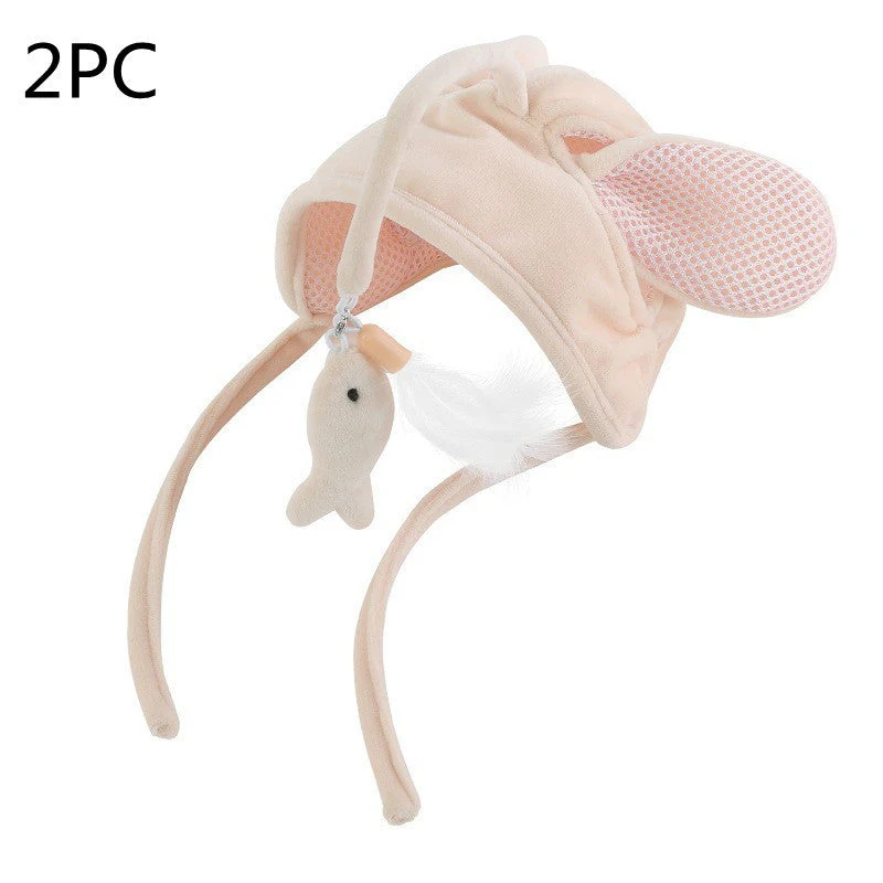 Cat Head Wearing Feather Stick - Image 29