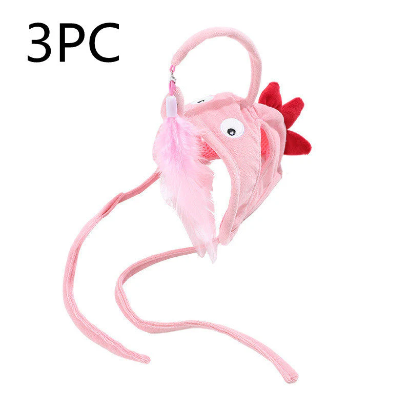 Cat Head Wearing Feather Stick - Image 34