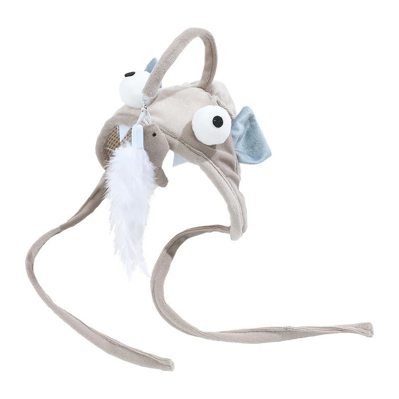 Cat Head Wearing Feather Stick - Image 6