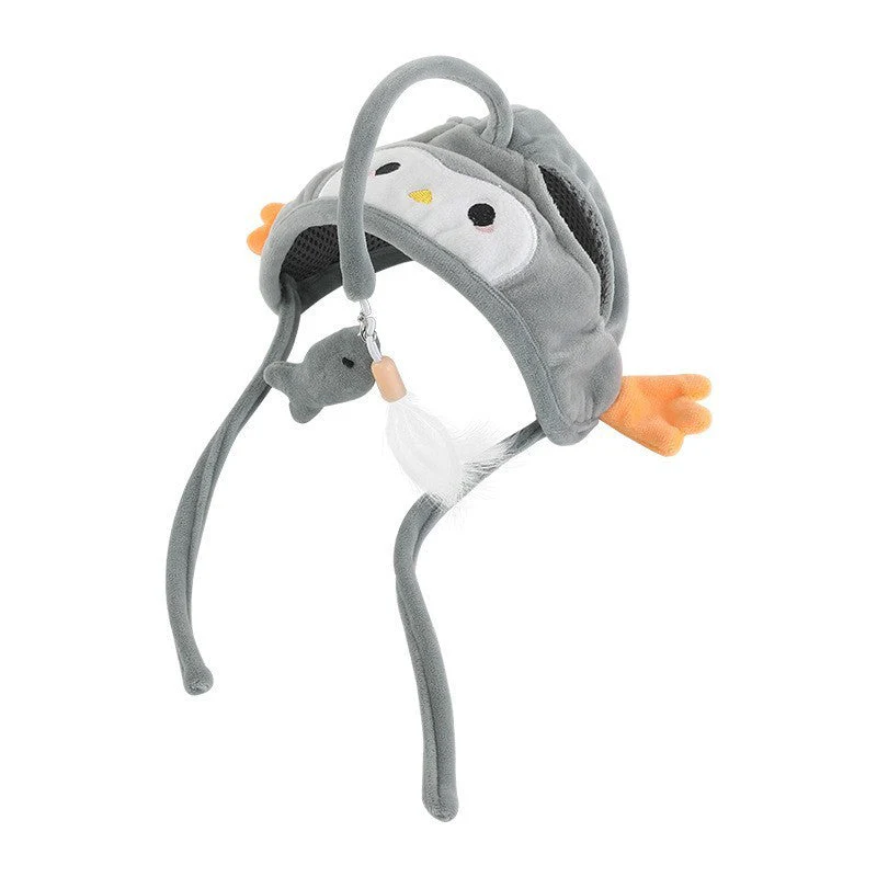 Cat Head Wearing Feather Stick - Image 7
