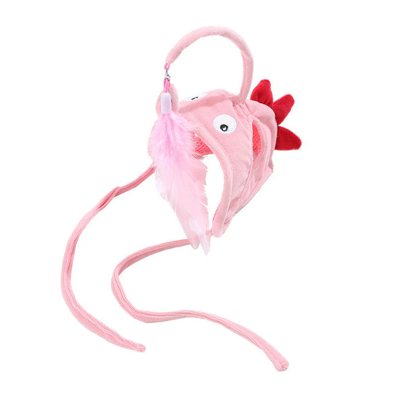 Cat Head Wearing Feather Stick - Image 8