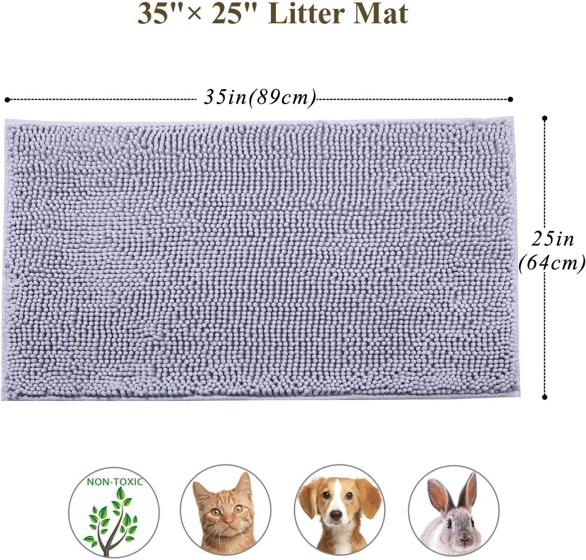 Cat Kitty Litter Rug with Waterproof Back - Image 5