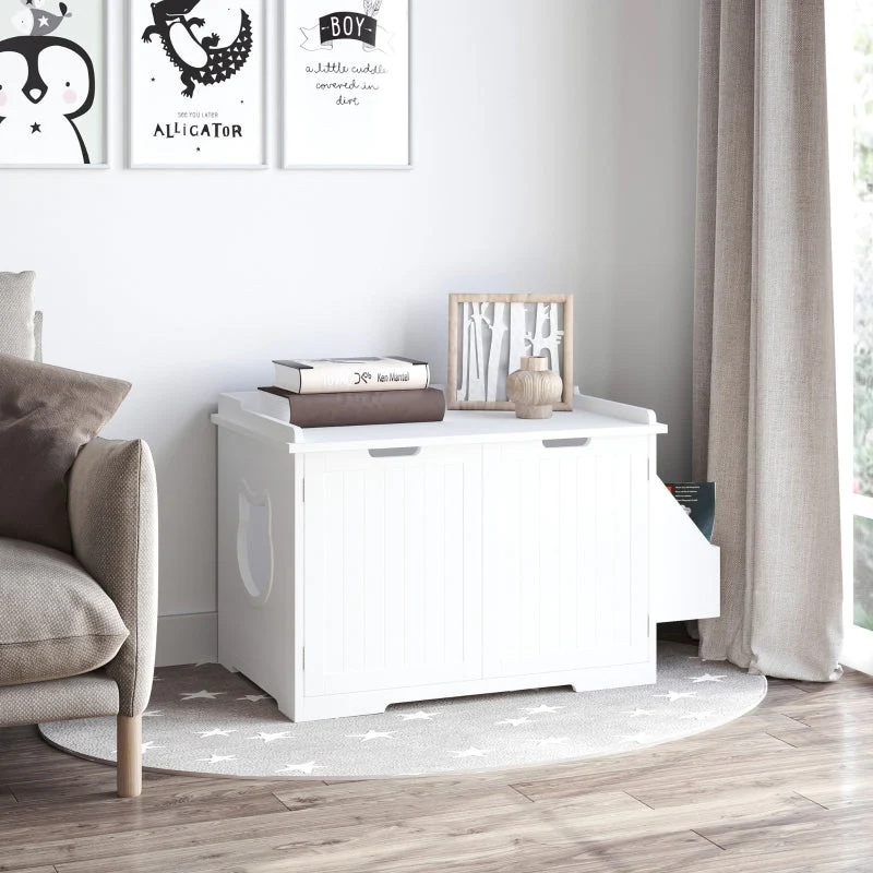 Cat Litter Box Nightstand End Table Enclosure - Image 10