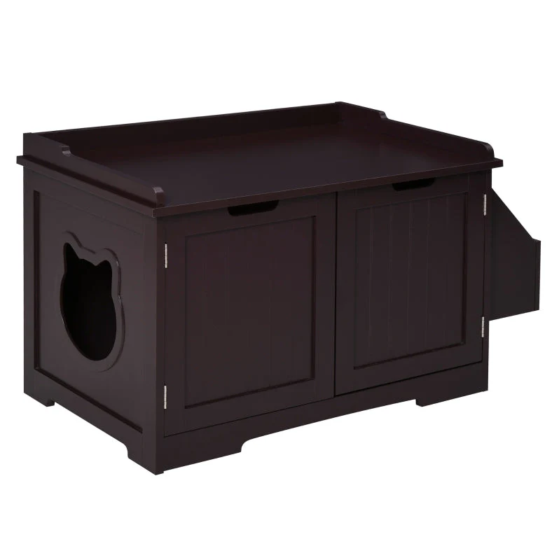 Cat Litter Box Nightstand End Table Enclosure - Image 12