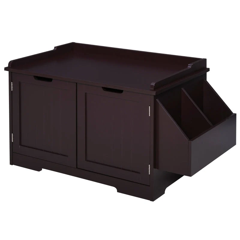 Cat Litter Box Nightstand End Table Enclosure - Image 21