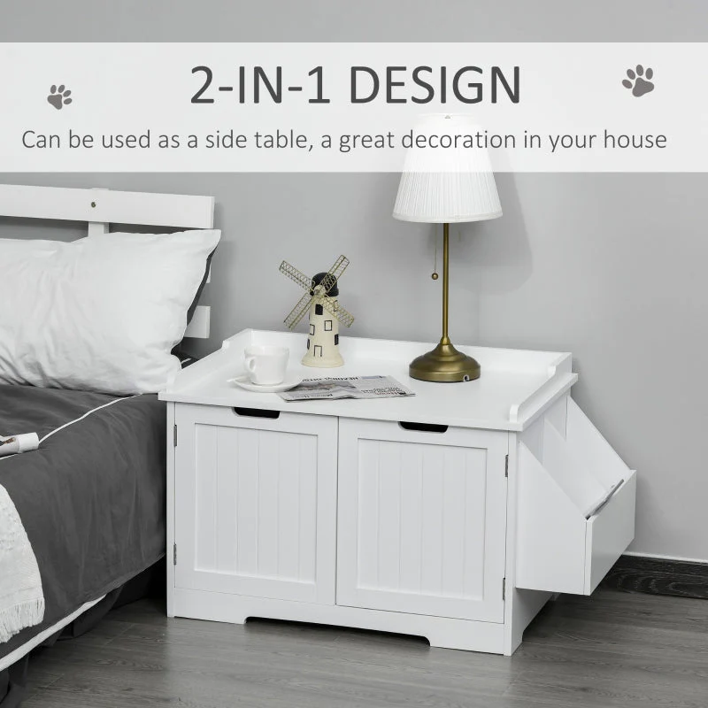 Cat Litter Box Nightstand End Table Enclosure - Image 5