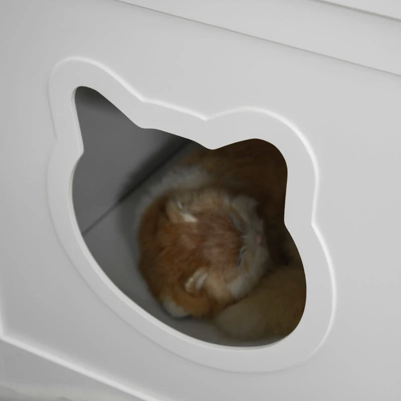 Cat Litter Box Nightstand End Table Enclosure - Image 9