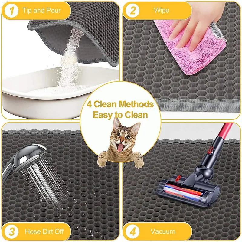 Cat Litter Mat – Waterproof Double Layer For Clean Floors - Image 4
