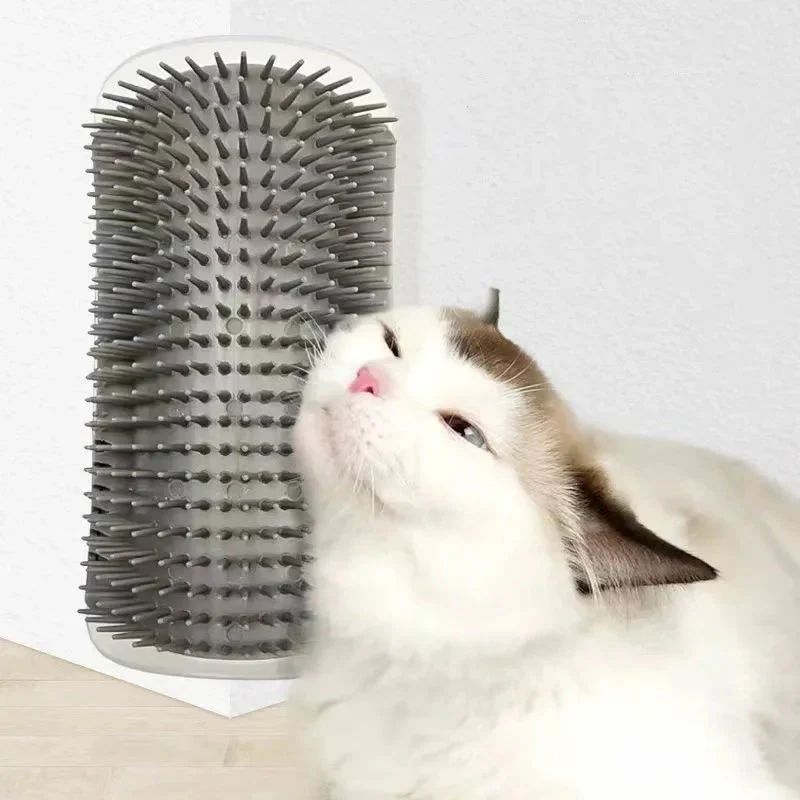 Cat Massage Brush & Hair Remover – Self-Grooming Wall Corner Comb for Cats | Detachable, Easy-Clean Pet Massage Tool - Image 2