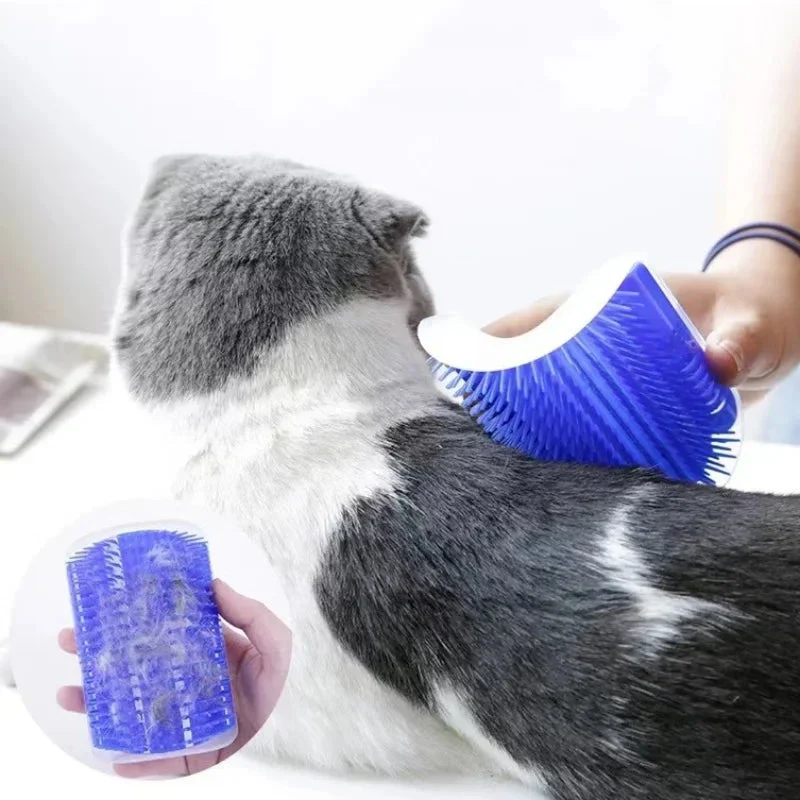 Cat Massage Brush & Hair Remover – Self-Grooming Wall Corner Comb for Cats | Detachable, Easy-Clean Pet Massage Tool - Image 3