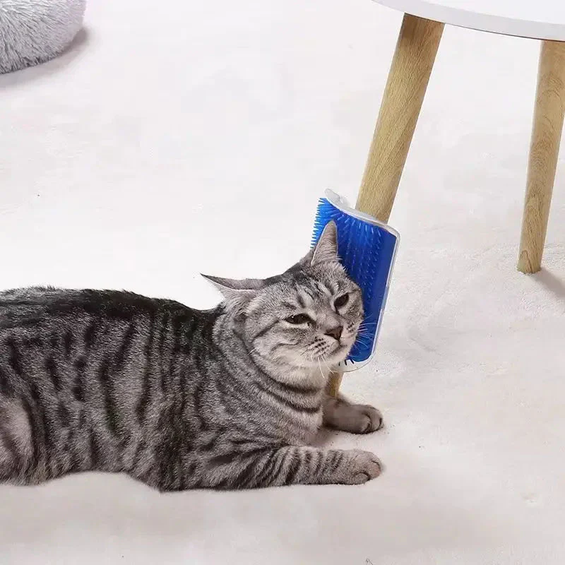 Cat Massage Brush & Hair Remover – Self-Grooming Wall Corner Comb for Cats | Detachable, Easy-Clean Pet Massage Tool - Image 4
