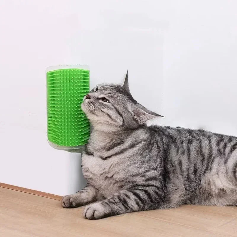 Cat Massage Brush & Hair Remover – Self-Grooming Wall Corner Comb for Cats | Detachable, Easy-Clean Pet Massage Tool - Image 5