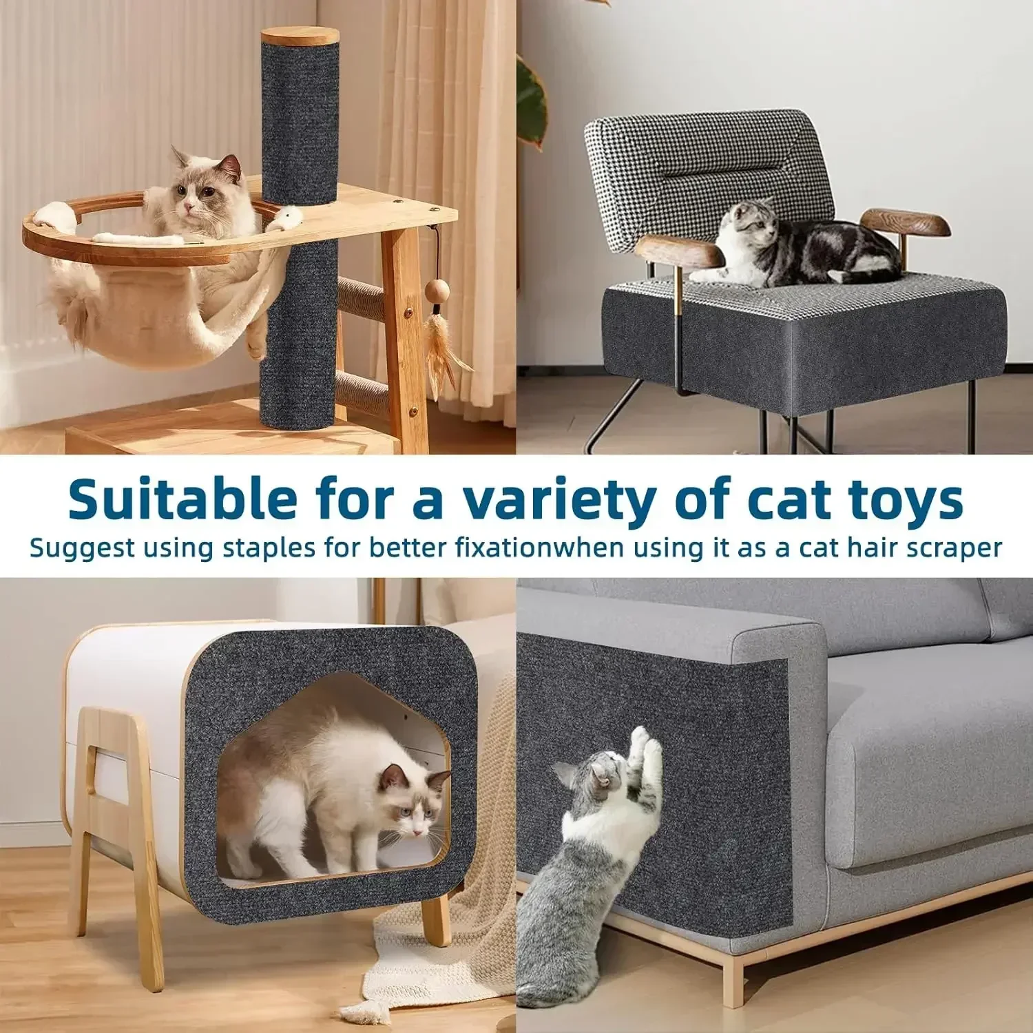 Cat Scratcher Sofa Protector – 7-Color DIY Self-Adhesive Mat Pad - Image 4