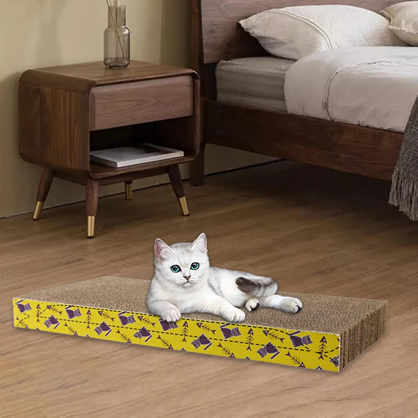Cat Scratching Board Bed – Cardboard Scratch Pad & Nest for Cats - Image 11