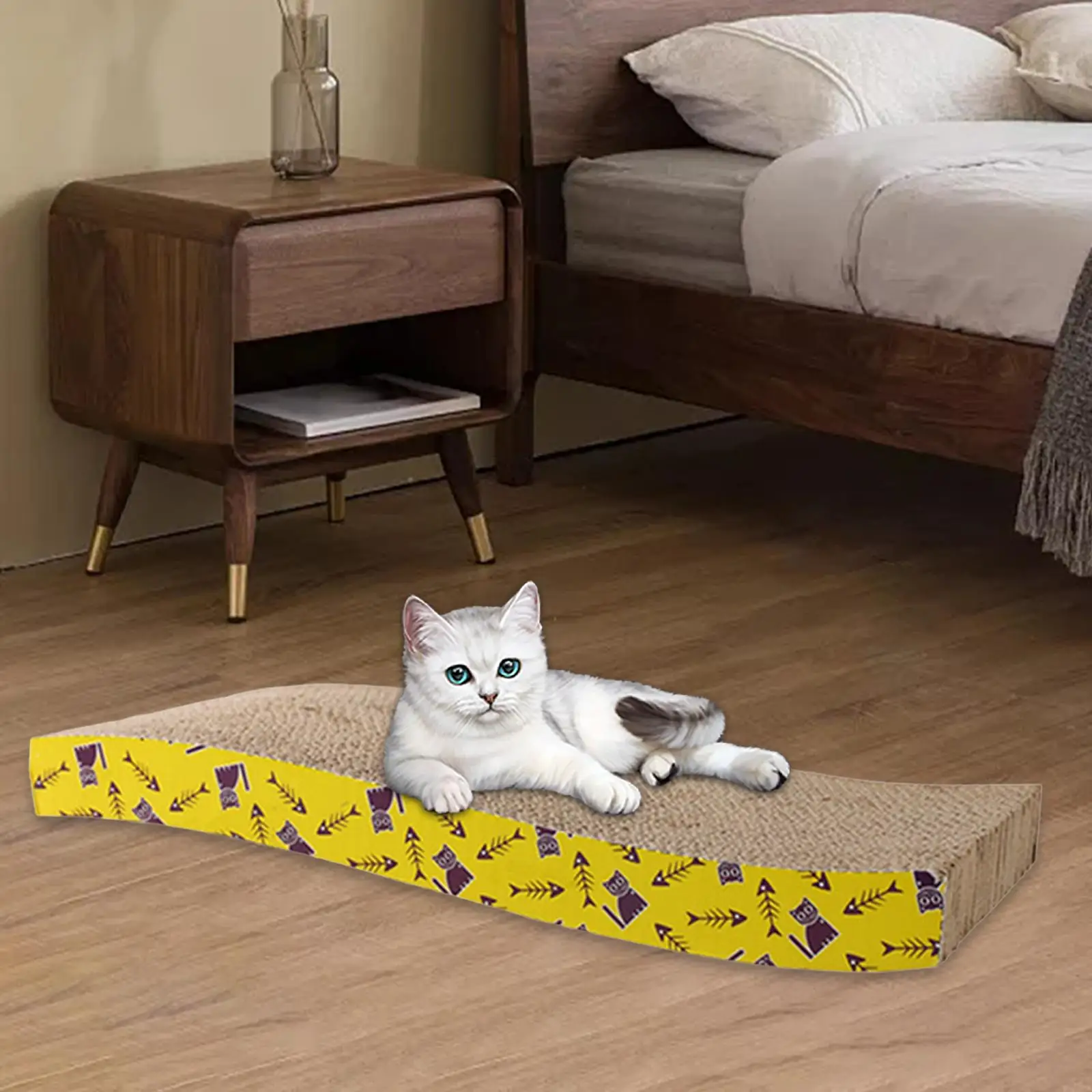 Cat Scratching Board Bed – Cardboard Scratch Pad & Nest for Cats - Image 13
