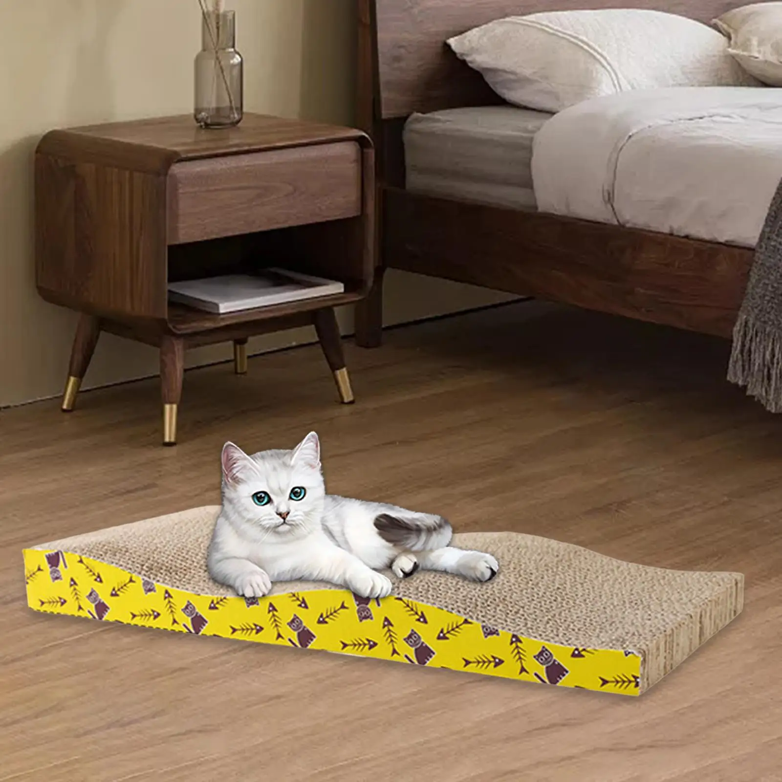 Cat Scratching Board Bed – Cardboard Scratch Pad & Nest for Cats - Image 15