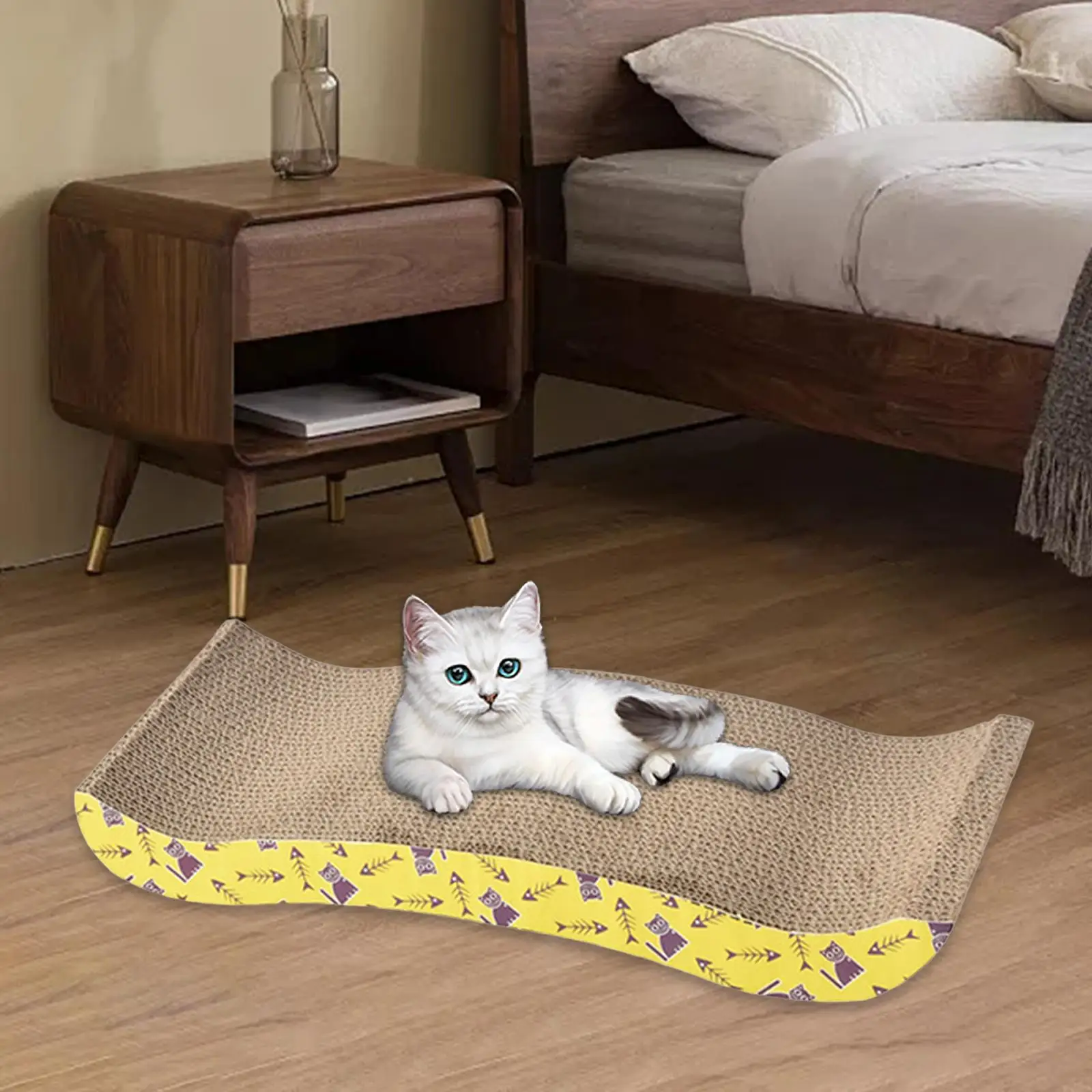 Cat Scratching Board Bed – Cardboard Scratch Pad & Nest for Cats - Image 16