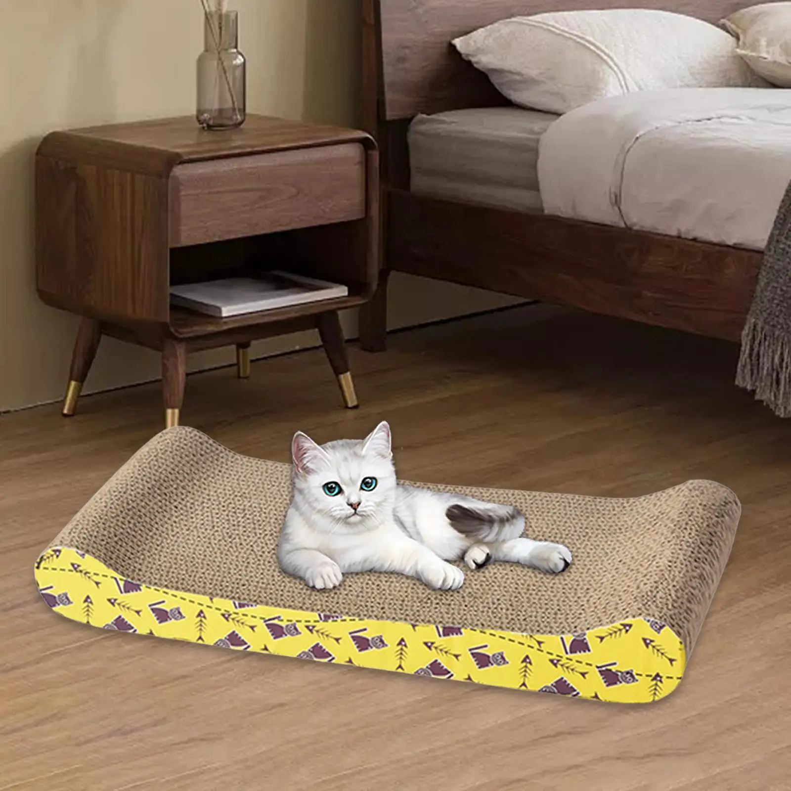 Cat Scratching Board Bed – Cardboard Scratch Pad & Nest for Cats - Image 17