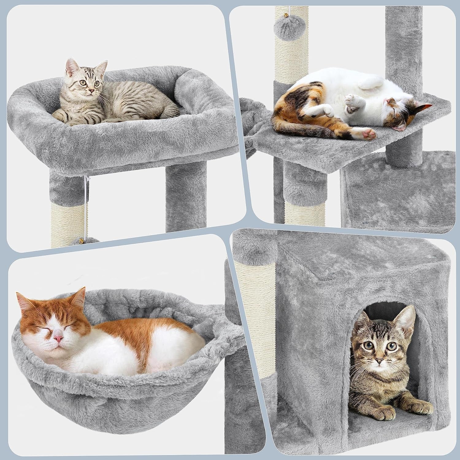 Cat Tower Plush Cover with Condo - Image 4